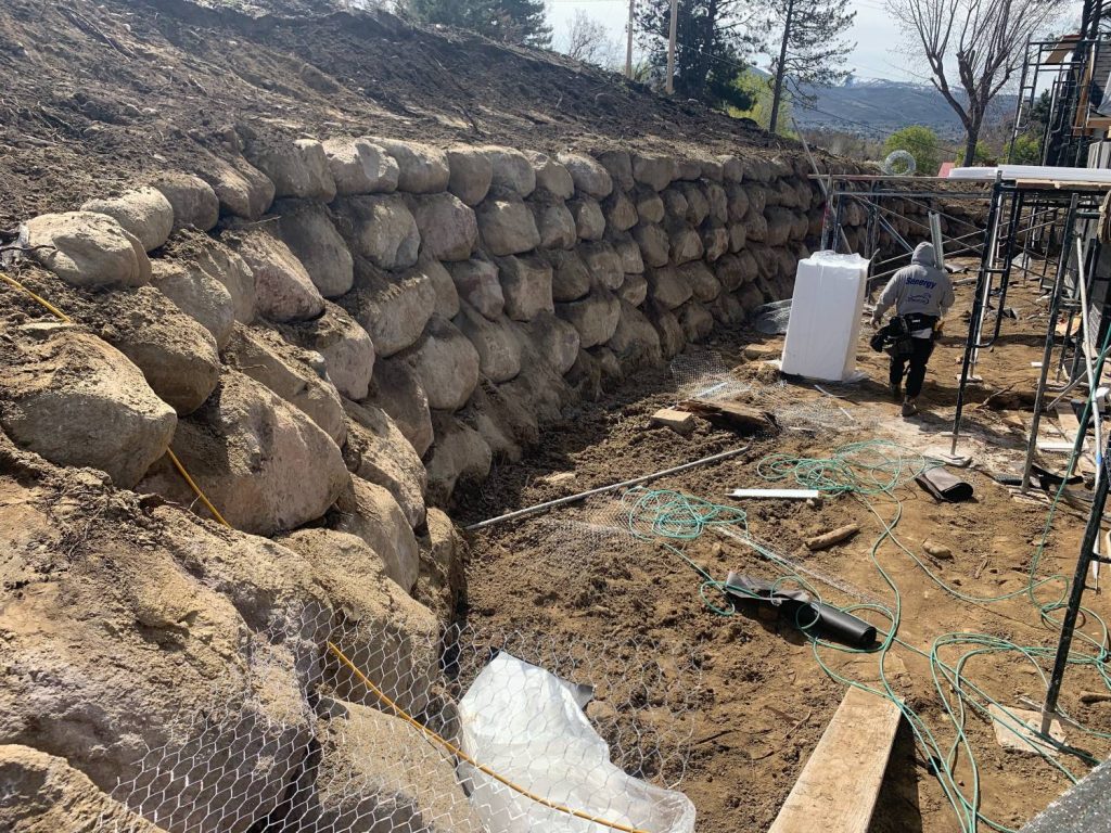 Retaining Wall Installer In West Valley RA Johnson Excavating Rock   IMG 2198 1024x768 